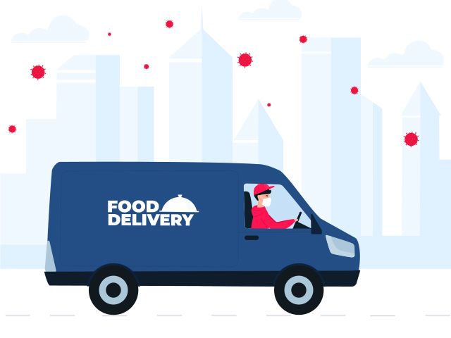 Food distribution vans